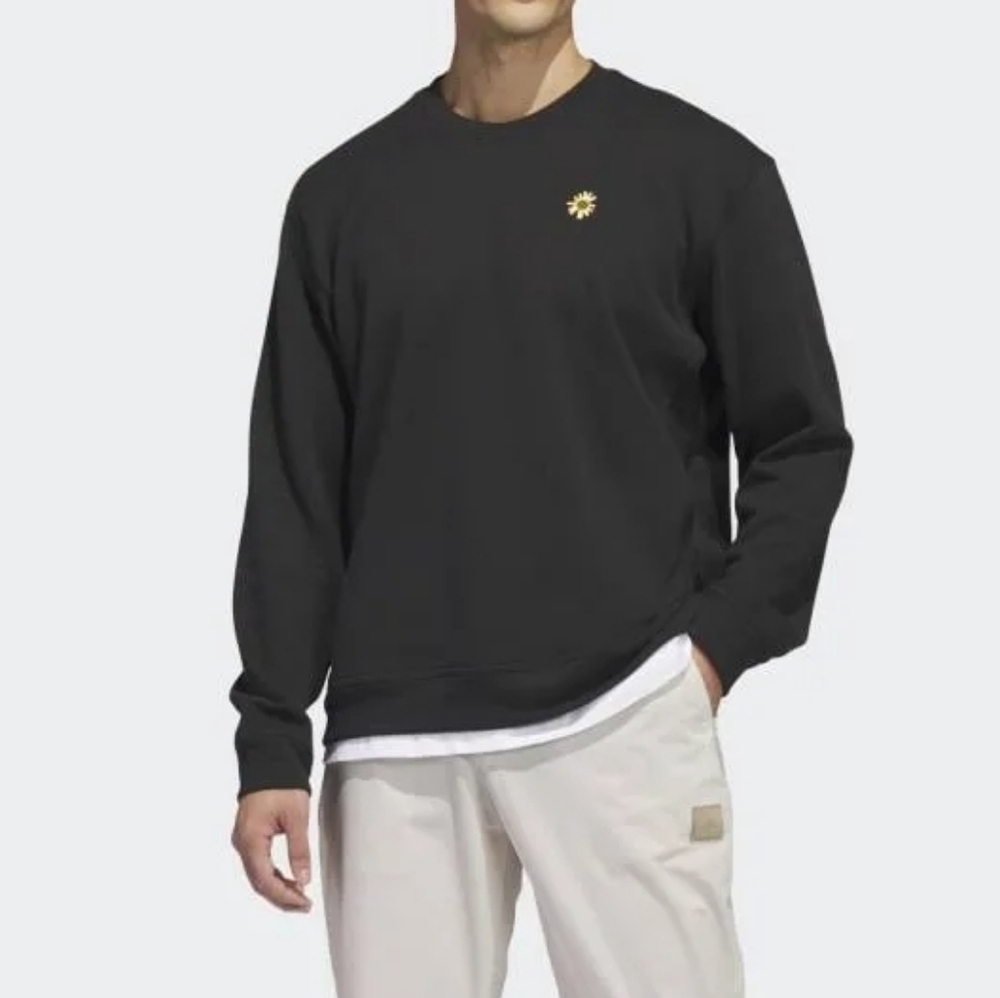 adidas Adicross X Burning Cart Society Layer Crew Golf Sweatershirt Size M.